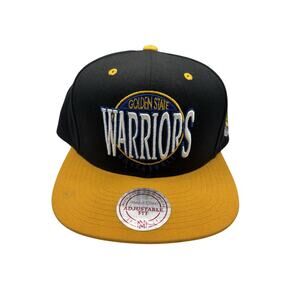 NWT Mitchell & Ness Golden State Warriors Adjustable Snapback Hat Wool